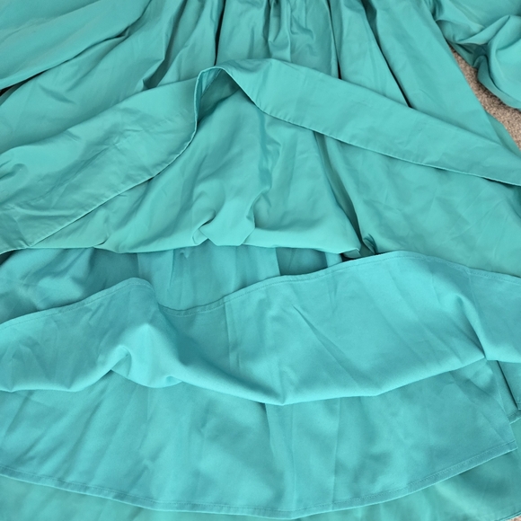 Anthropologie Mare Mare Off The Shoulder Green Puff Sleeve Mini Dress - Picture 8 of 8